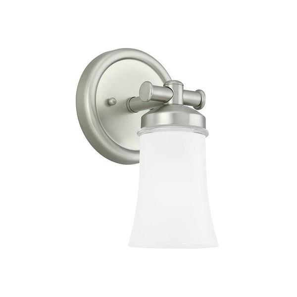 Sea Gull Lighting 44482BLE-965 1-Light Newport Bath Sconce Antiq Brushed Nickel - Nickel Finish