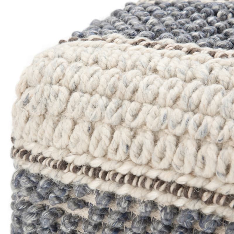 WYNDENHALL Heyfield Square Pouf Handloom Woven