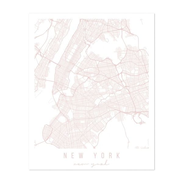 New York Maps Minimal Art Print/Poster Bed Bath & Beyond 34897526