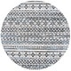preview thumbnail 10 of 35, SAFAVIEH Tulum Nawal Boho Rug 6'7" Round - Ivory Grey/Grey Blue - Round