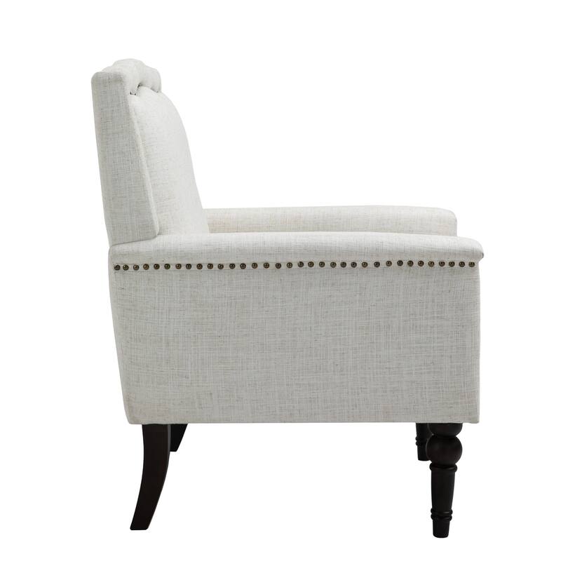 Upholstered Armchair with Nailhead Trims Accent Chair