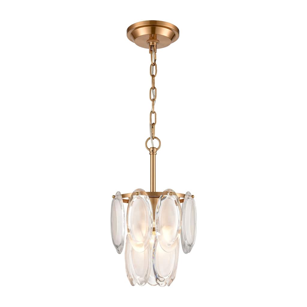 Elk Home Curiosity Aged Brass With Clear Glass 1 Light Pendant