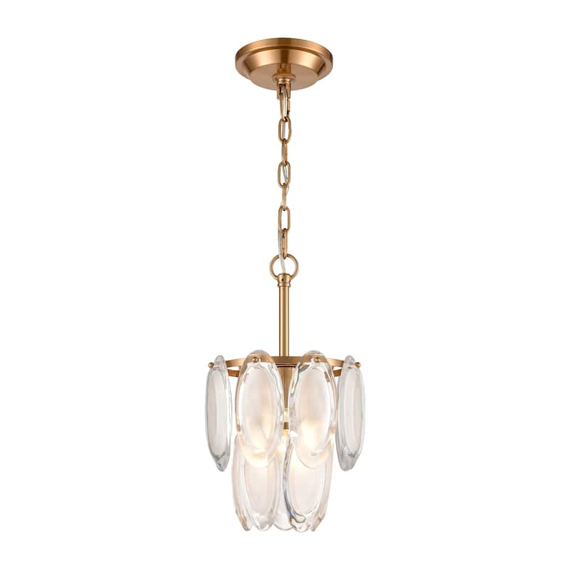 Elk Home Curiosity Aged Brass With Clear Glass 1 Light Pendant