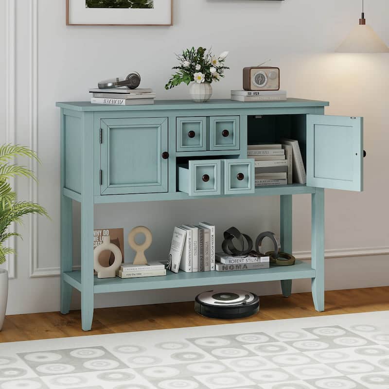 Costway Buffet Sideboard Cabinet Entryway Console Table with 2 Doors - See Details