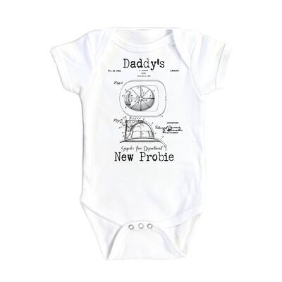 Firefighter Patent - Baby Boy Girl Clothes Infant Bodysuit Funny Cute Newborn