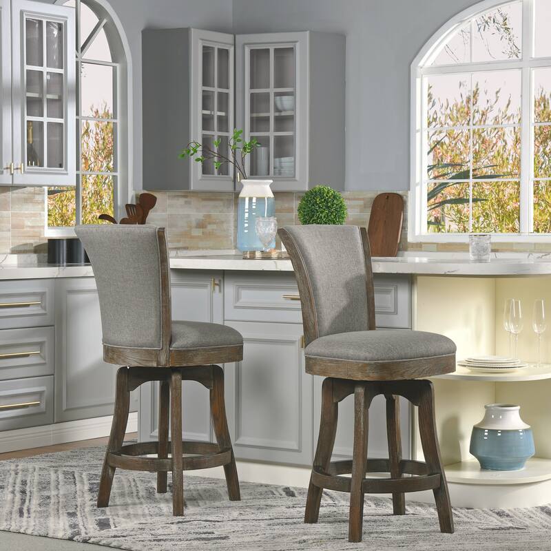 Armless Swivel Counter Height Bar Stool