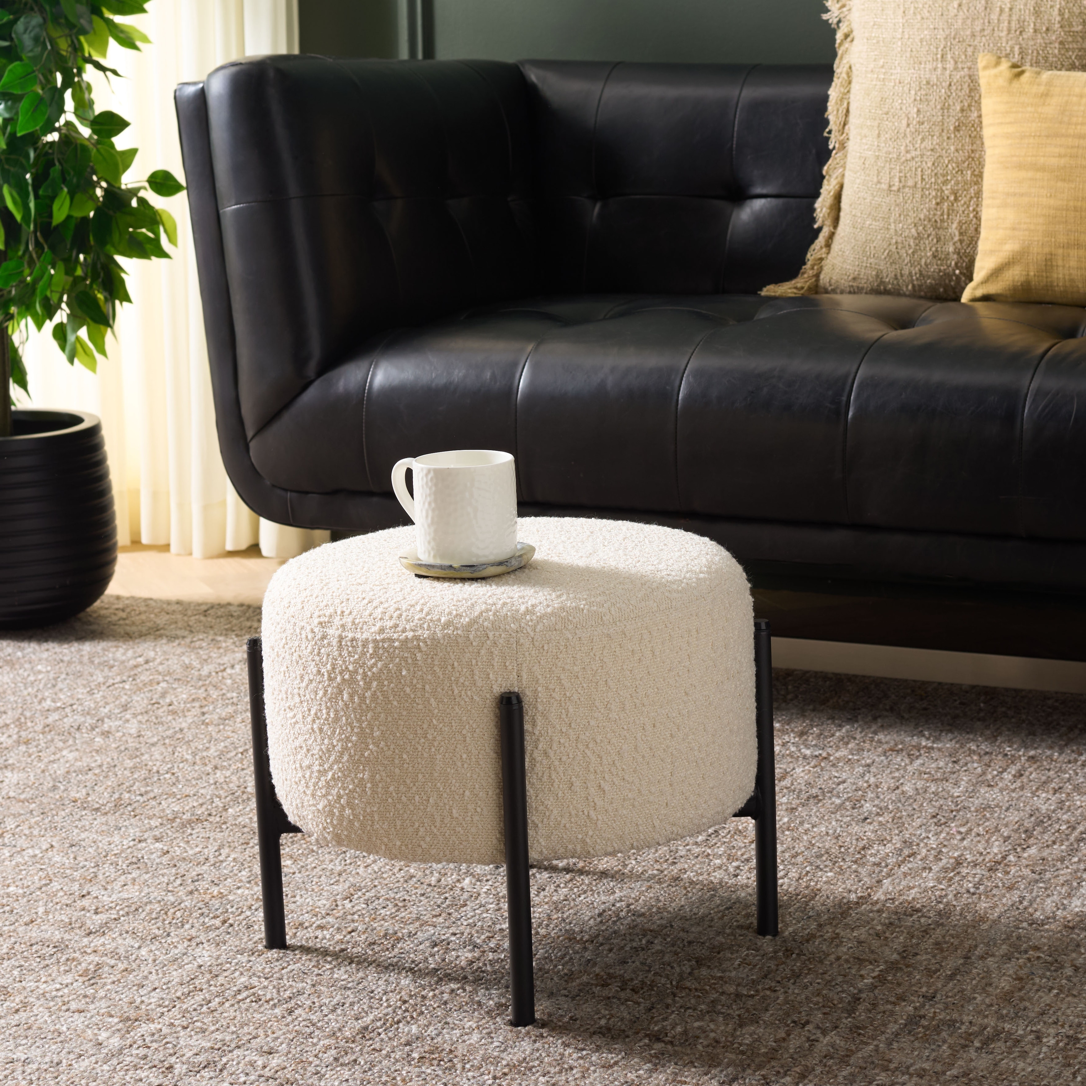 SAFAVIEH Crius Ottoman Foot Rest - Overstock - 43183231