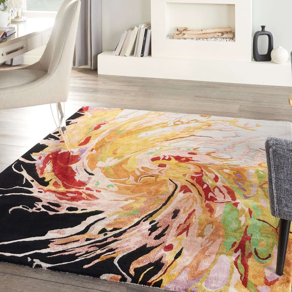 Nourison Prismatic Bold Modern Abstract Eclectic Area Rug