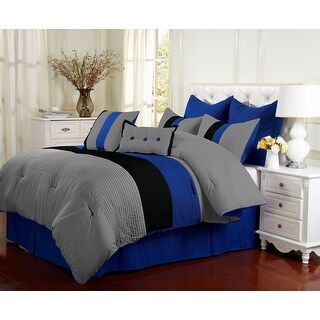 Superior Florence Blue 8-piece Comforter Set