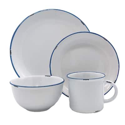 Tinware 4-Piece Place Setting