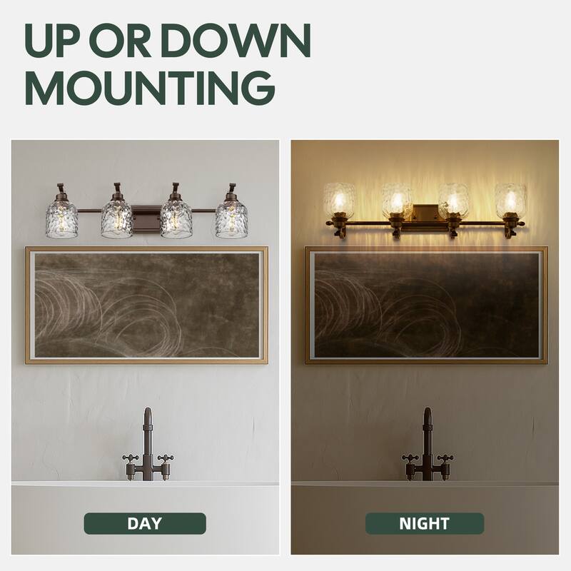 Modern 3/4-Light Bathroom Vanity Light