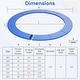 preview thumbnail 2 of 17, Gymax 12FT Trampoline Spring Cover w/Split Design Waterproof Surface