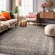 preview thumbnail 1 of 26, World Rug Gallery Vintage Border Stone Gray Indoor High-Low Area Rug 5' x 7'