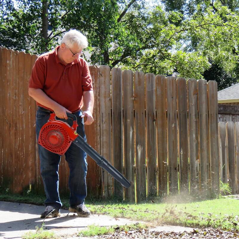 28CC Handheld Gas Leaf Blower,Powerful Lightweight Gas Blower,1.1HP 490 CFM,280 MPH Cruise Control