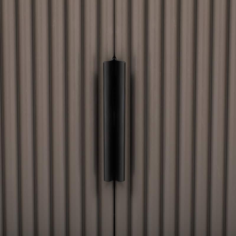Vertical Striped Door Storage Cabinet