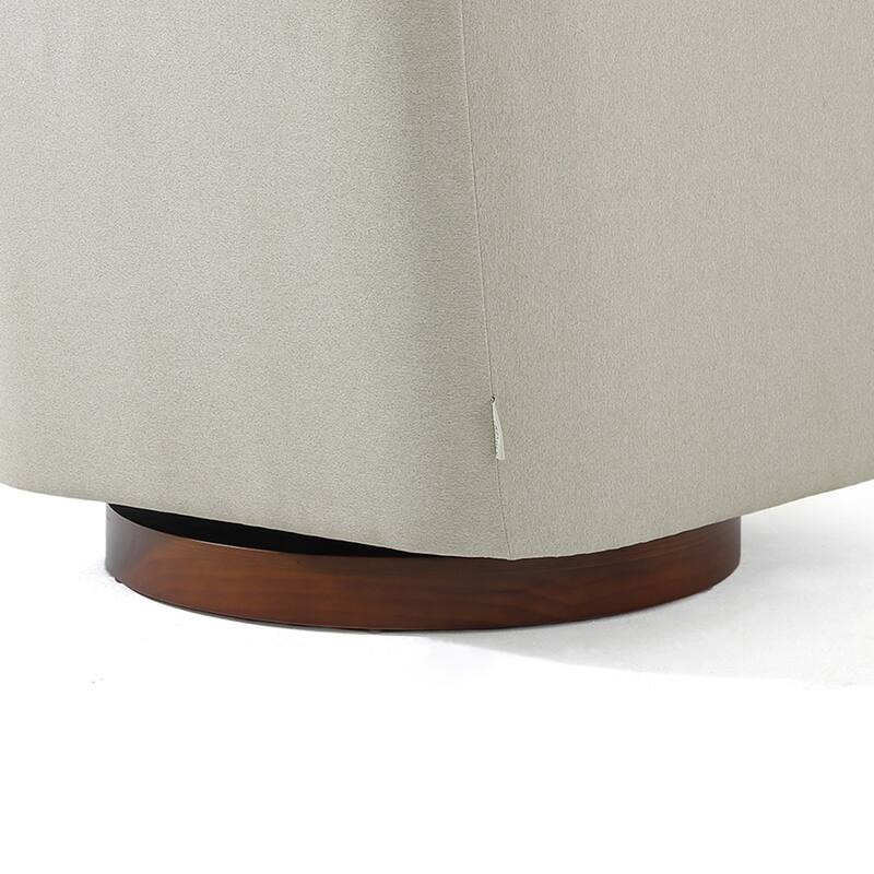 Modern Upholstered Swivel Accent Chair Set of 2