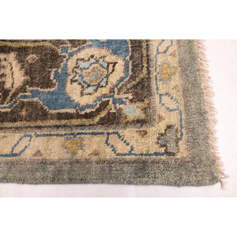 ECARPETGALLERY Hand-knotted Finest Agra Jaipur Teal Wool Rug - 9'3 x 12'10