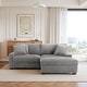 preview thumbnail 60 of 116, Modular Armchair and Ottoman Set with Adjustable Headrest, Flannel Upholstery