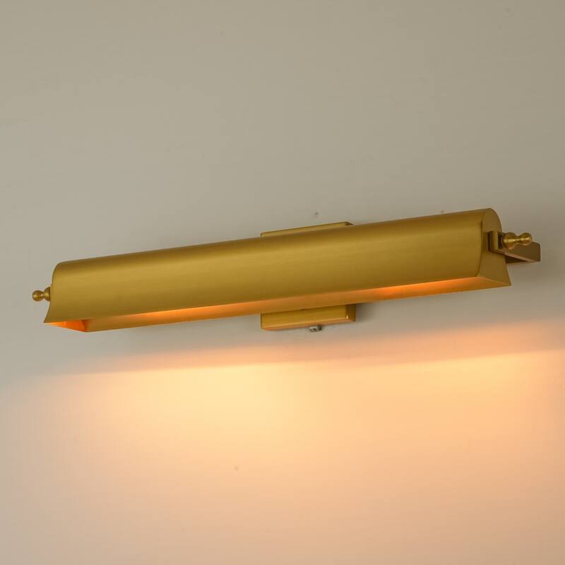 2-Light Black/Glod Modern Metal Wall Sconce with Sleek Cylindrical Design for Living Room & Bedroom