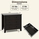 preview thumbnail 6 of 19, Gymax 3 Drawer Dresser Chest of Drawers Bedside Table for Living Room