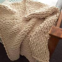 Shop Chenille Soft Chunky Knit Blanket Chunky Yarn Bulky Throw Blanket Overstock 32368888