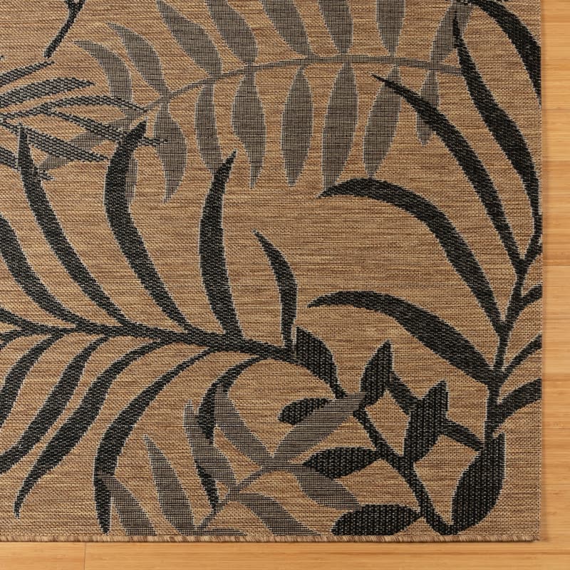 Gertmenian Paseo Akimbo Casual Tropical Leaf Flatweave Indoor/ Outdoor Area Rug Collection
