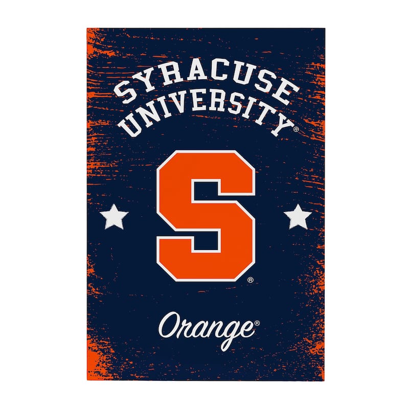 Syracuse University Wooden Door Decor Wall Sign - Multi-Color