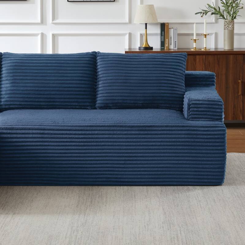 96.1" Modern L-Shaped Cloud Sectional Sofa, No Assembly Required