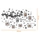 preview thumbnail 6 of 5, Walplus Family Tree Photo Frame Birdcage Butterfly Wall Stickers Decor