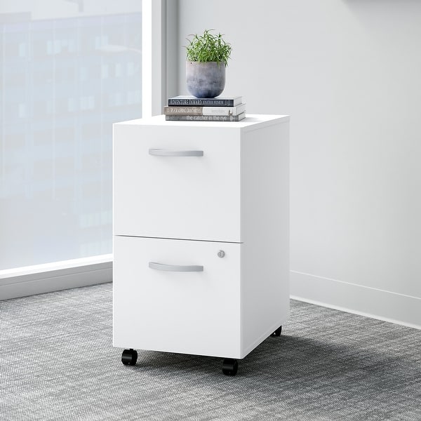 Shop Easy Office 2 Drawer Mobile File Cabinet By Bush Business Furniture On Sale Overstock 31171137