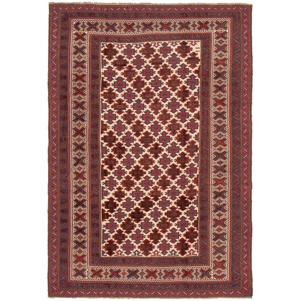 Hand-Knotted Wool Rug Tajik Caucasian Bordered Red Rug 4'0 x 5'11 311593 Bedroom eCarpet Gallery Area Rug for Living Room Hand-Knotted Wool Rug Tajik Caucasian Bordered Red Rug 4'0 x 5'11 311593 Bedroom eCarpet Gallery Area Rug for Living Room