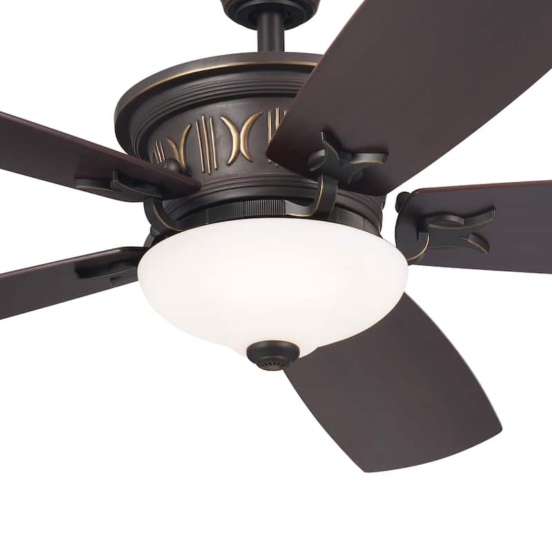 Kichler Lighting Crescent 56 inch Integrated LED Indoor Olde Bronze Ceiling Fan