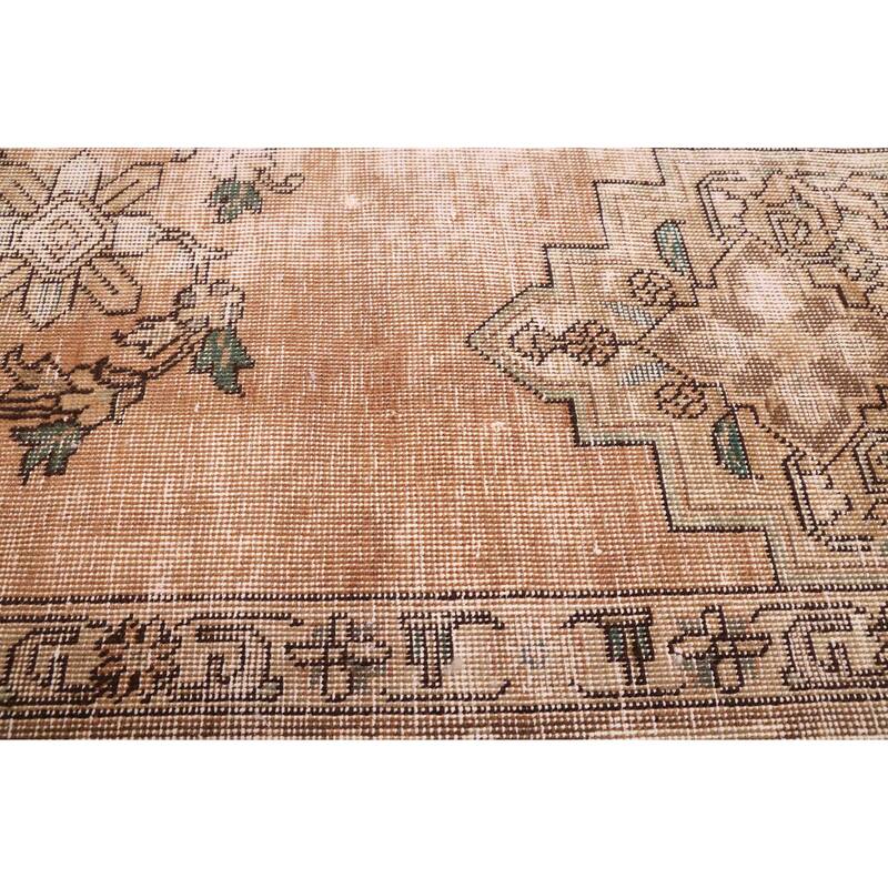 ECARPETGALLERY Hand-knotted Antalya Vintage Brown Wool Rug - 8'8 x 12'0