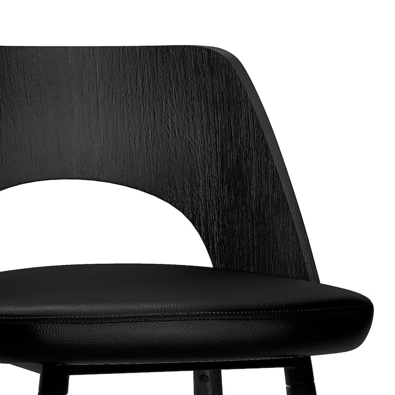 WYNDENHALL Addley Contemporary 16 inch Counter Height stool (Set of 2) - 18.5"D x 17.5"W x 34.6"H