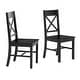 preview thumbnail 15 of 16, Walker Edison Antique X-Back Dining Side Chairs (Set of 2)