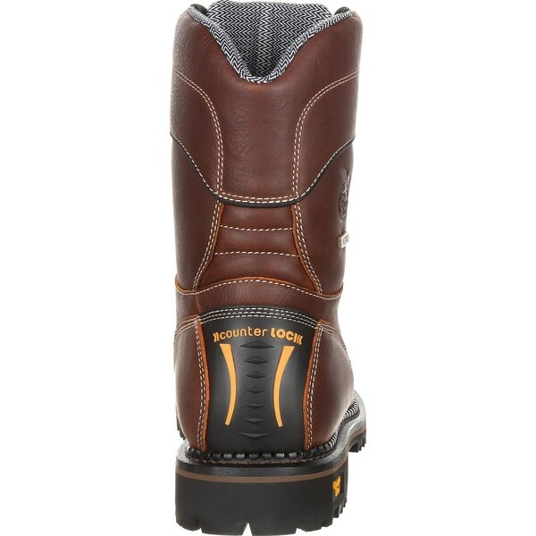 georgia low heel logger boots
