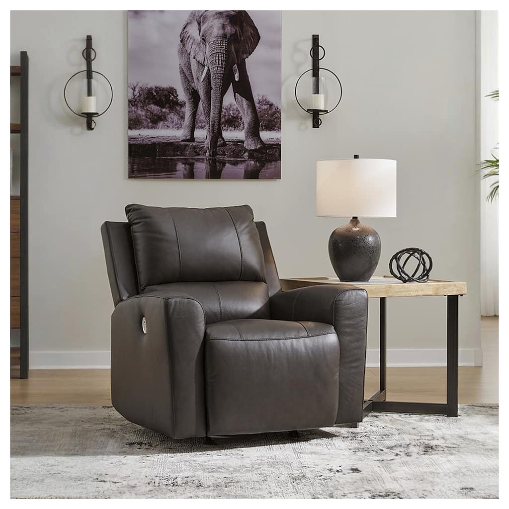 Signature Design by Ashley Boxmere Dark Brown Power Rocker Recliner
