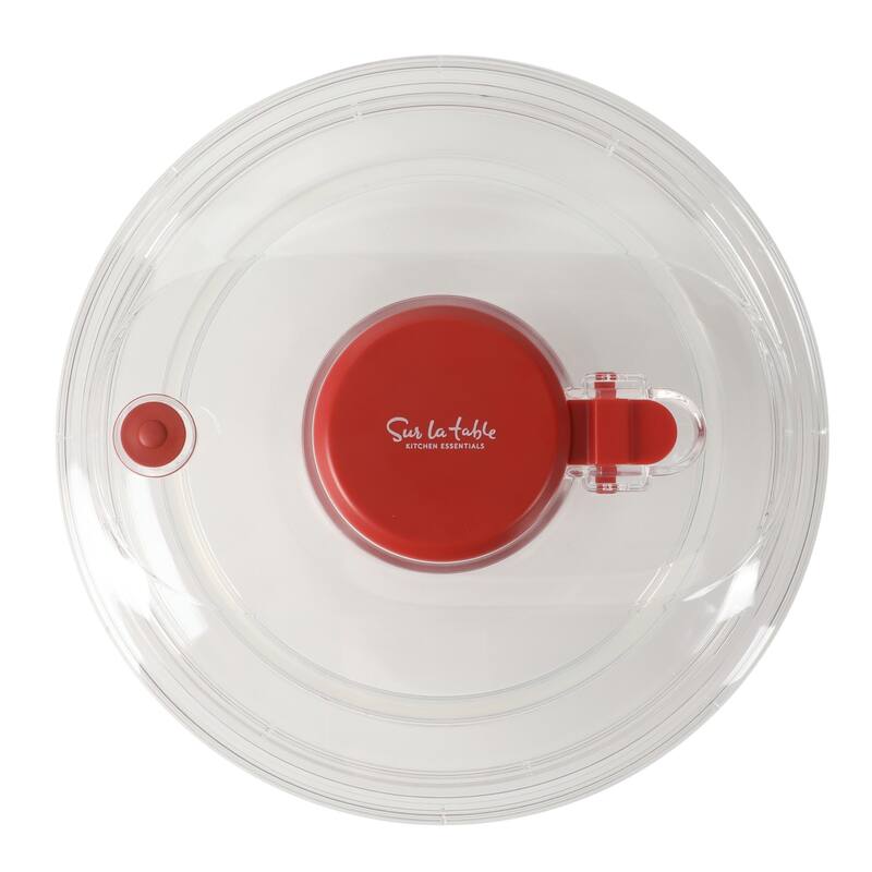 Sur La Table Kitchen Essential 6.3 Qt Salad Spinner, Fruit Wahser, Fruit Washing Bowl with Strainer, Vegertable Cleaner