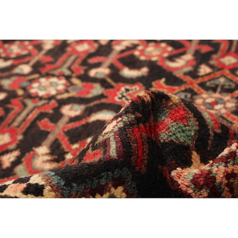 ECARPETGALLERY Hand-knotted Andelz Black Wool Rug - 3'3 x 9'3