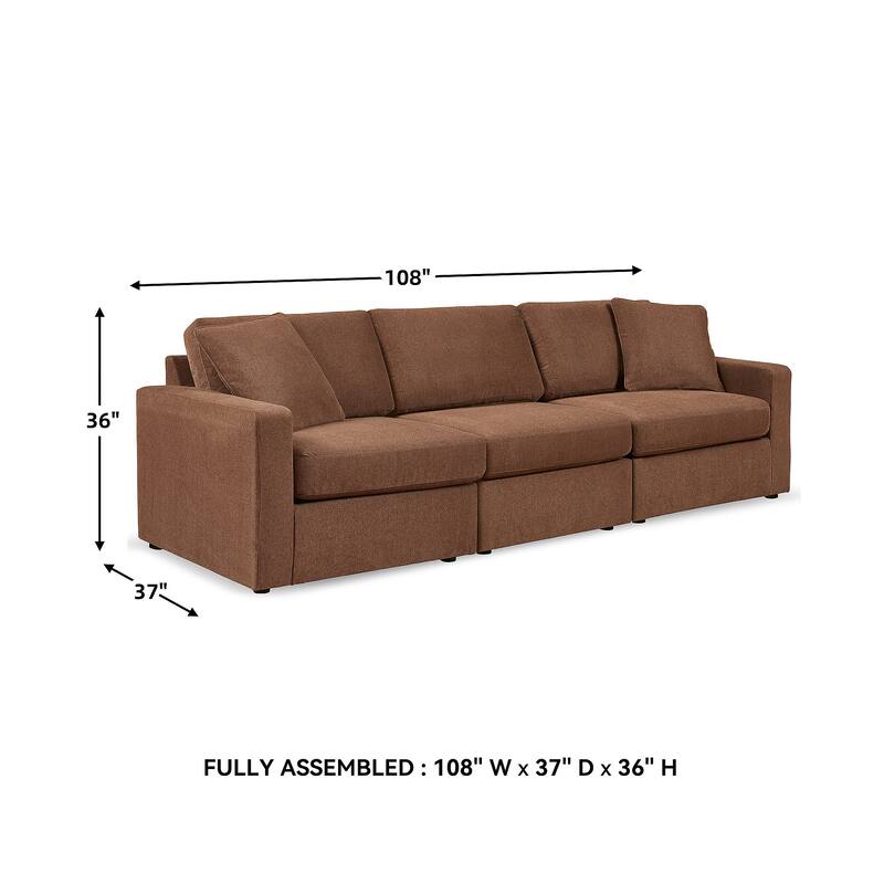 Signature Design by Ashley Modmax 3-Piece Sofa - 108" W x 37" D x 36" H