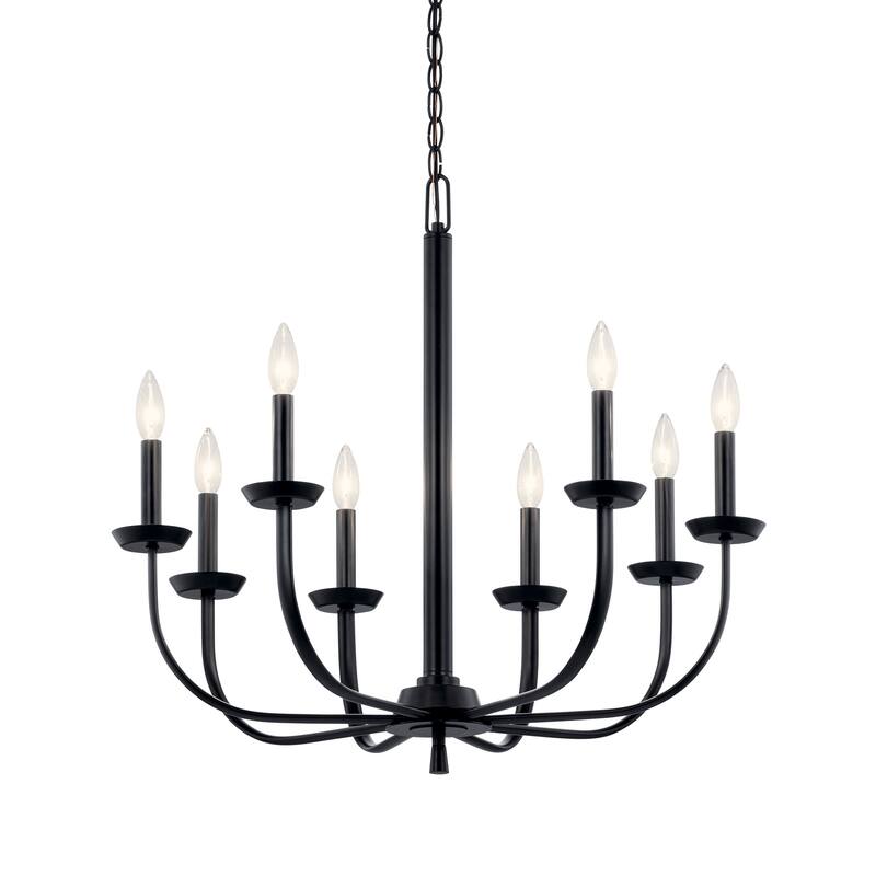 Kichler Lighting Kennewick 8Light Chandelier Black Bed Bath & Beyond