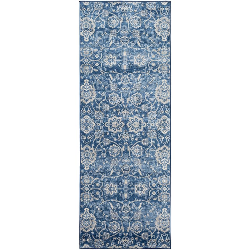 Copper Grove Ettiene Vintage Floral Trellis Area Rug