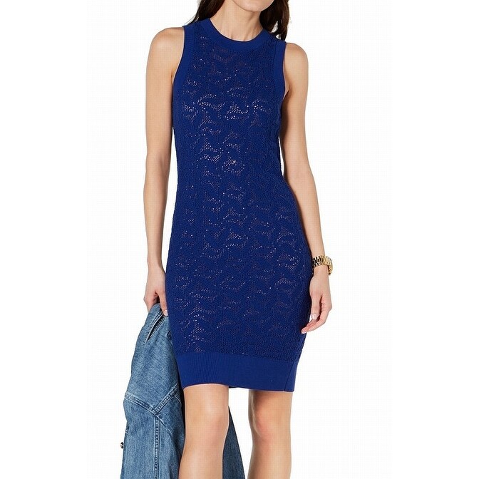 michael kors red sweater dress