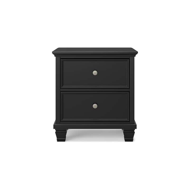 Signature Design by Ashley Lanolee Black 2 Drawer Nightstand