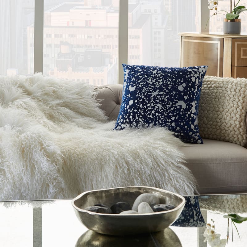 Mina Victory Luminescence Metallic Throw Pillow