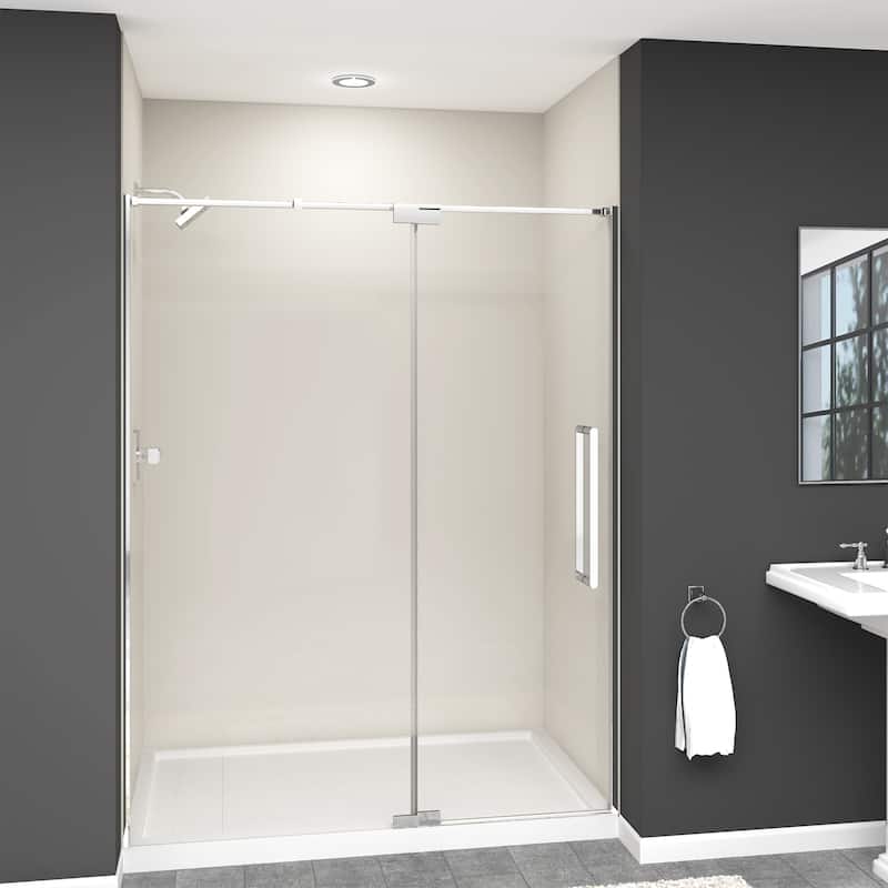 Transolid IPD607610C-R 76" High x 60" Wide Pivot Semi Frameless Shower