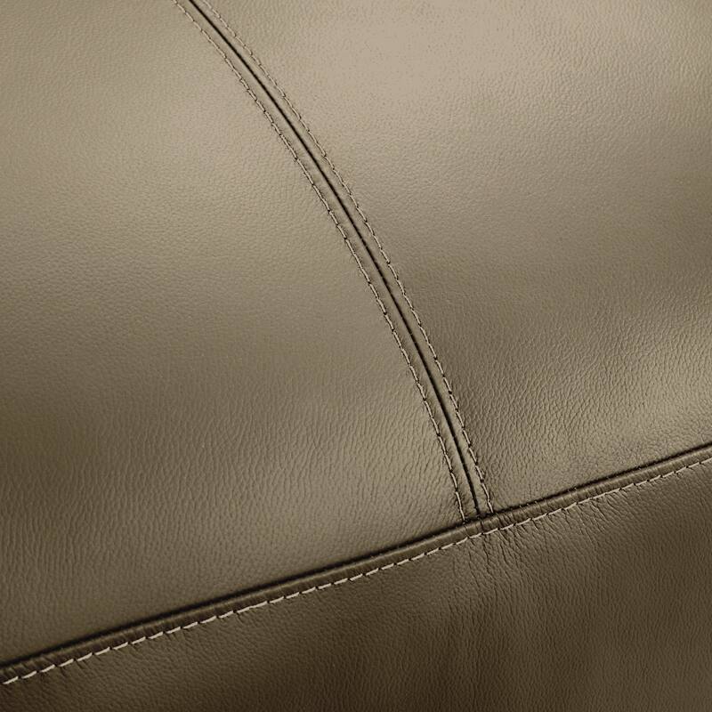 Tanner Top Grain Leather Loveseat, Sofa, or Living Room Set with Padded Arms