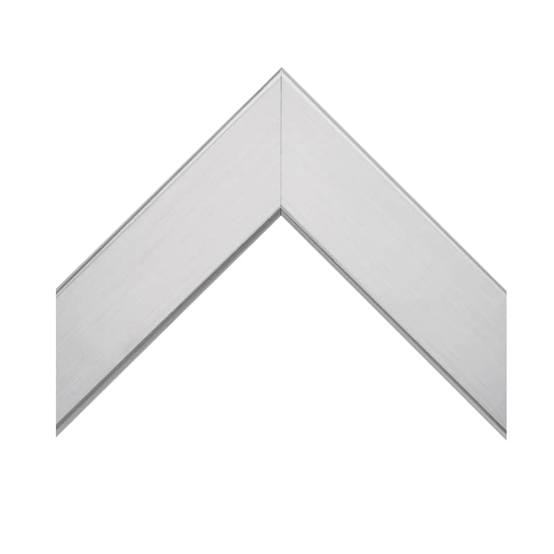 Frame My Mirror Satin Nickel Framed Vanity Mirror, Meade Design