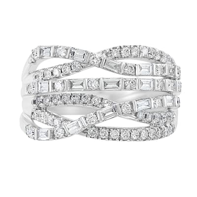 Effy Women's 14K White Gold Diamond Ring