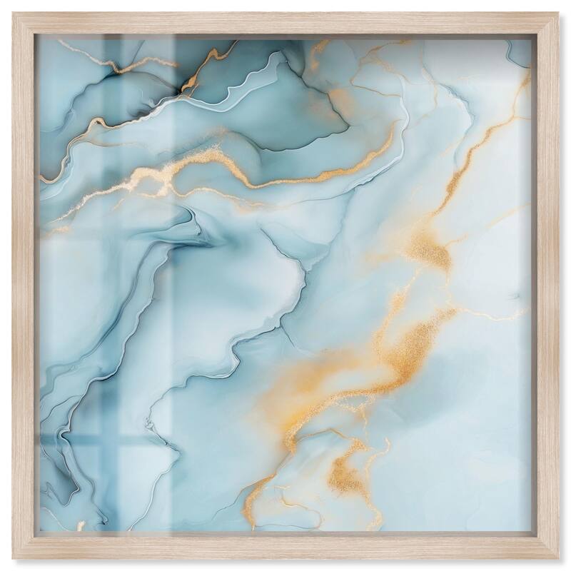 Precious Flow Shadowbox by Art Remedy - Natural - 12" x 12"